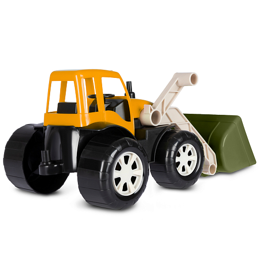 ТМ "Компания Друзей" Трактор с ковшом хаки-коричневый, в сетке 33х16х16 см в Джамбо Тойз #6