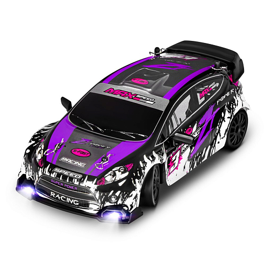 Р/У Машина для дрифта,1:24,2.4GHz,4WD,свет,с аккум, цвет фиол./черн./красн., в/к 28*8*22,5см в Джамбо Тойз #10