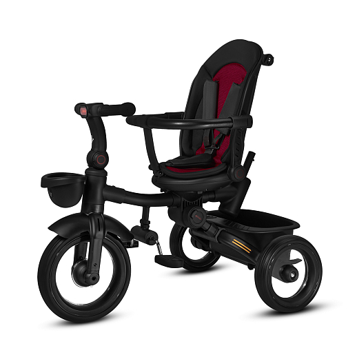 Детский 3хкол. велосипед ”CITYRIDE“ Рама сталь, колясочная крыша, ручка управления , корзина. Колеса EVA 10/8, подножки-педали. Бампер безопасности, черный в Джамбо Тойз #5