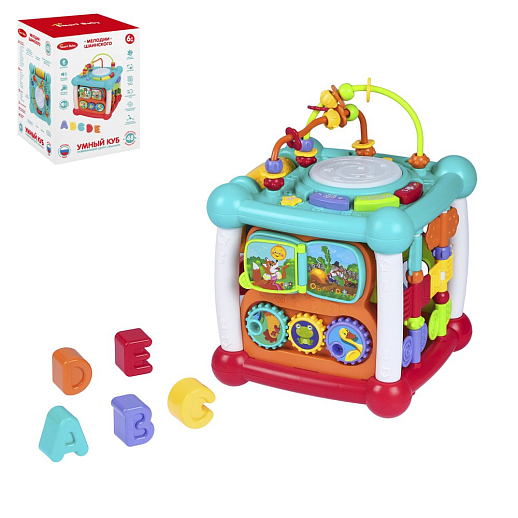Игровой центр ТМ Smart Baby, бизиборд, русский язык, свет, звук, Bluetooth, в кор 20х20х27 см в Джамбо Тойз