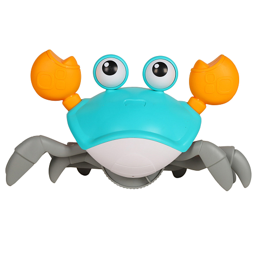 ТМ "Smart Baby"  Заводная игрушка "Шустрый краб" бегает, плавает, цвет зеленый в Джамбо Тойз #3