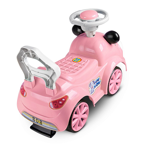 ТМ "Компания Друзей" Каталка Толокар "Собачка" розовая сигнал на руле, в/к 27х27х55 см в Джамбо Тойз #2