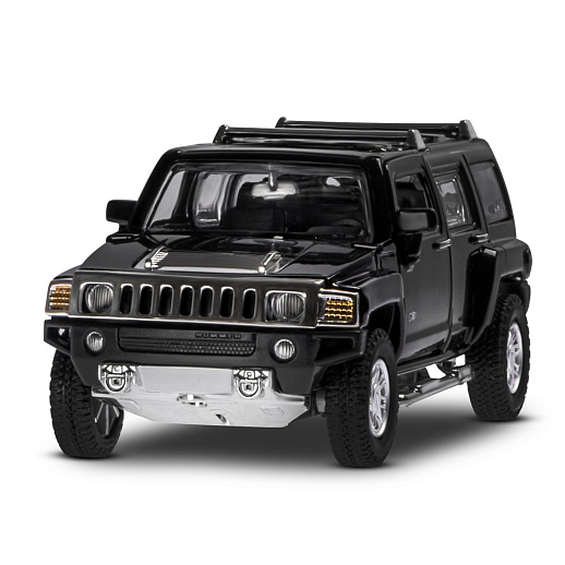 ТМ "Автопанорама" Машинка металлическая 1:32 Hummer H3, черный, свет, звук, откр. двери и багажник, инерция, в/к 17,5*13,5*9 см в Джамбо Тойз #6