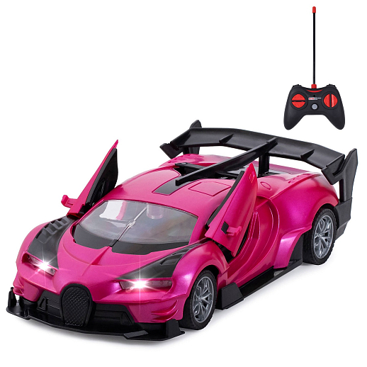 AUTODRIVE 1:24 Р/У машинка,5 каналов,двери откр. с пульта, свет, цвет розовый,в/к 28х6,5х12см в Джамбо Тойз #11