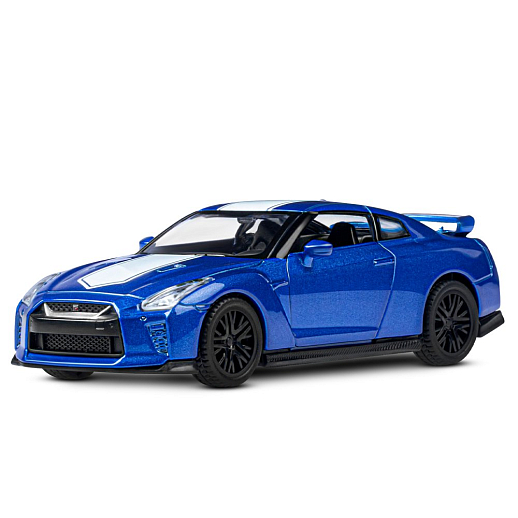 ТМ "Автопанорама" Машинка металлическая 1:42 Nissan GT-R (R35), синий, откр. двери, инерция, в/к 17,5*12,5*6,5 см в Джамбо Тойз #2