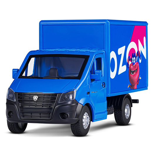 ТМ "Автопанорама" Машинка металлическая 1:28 ГАЗель NEXT OZON OZY, синий, откр. двери, задняя дверка фургона, свет, звук, инерция, в/к 24*14*12 см в Джамбо Тойз #2