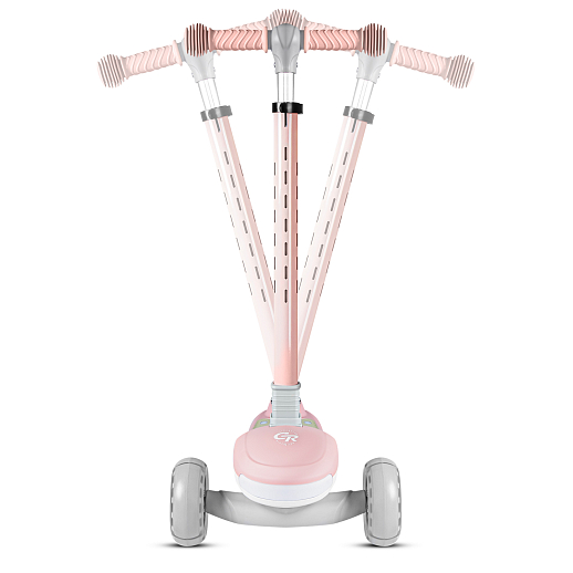 Трехколесный самокат CITYRIDE, cкладной,со светом на деке,  колеса PU со светом 120*45 мм и 90*46 мм в Джамбо Тойз #11
