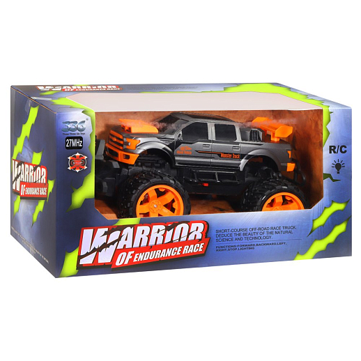 Машинка Монстр-трак на радиоуправлении, с зарядкой, цвет оранжевый, в/к 38*20*19 в Джамбо Тойз #5