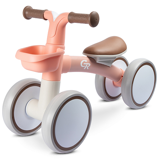 Игрушка, несущая на себе массу тела ребенка, предназначенная для езды: "Беговел четырехколесный", цвет коралловый, CR, артикул CR-BB-01CR в Джамбо Тойз #2