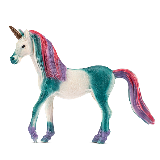 ТМ "КОМПАНИЯ ДРУЗЕЙ", серия "Животные планеты Земля", игрушка "Единорог", голубой, в/п 18*4,3*10,8 см в Джамбо Тойз #4