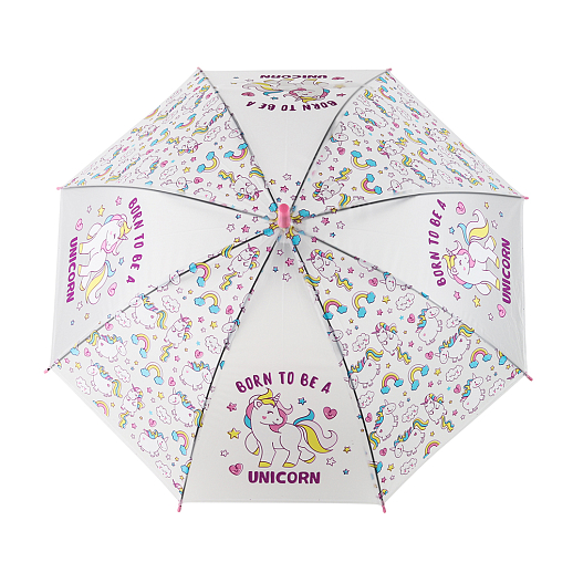 Детский зонт, 82cм, "Единороги", в комплекте свисток,  ПВХ в Джамбо Тойз #4