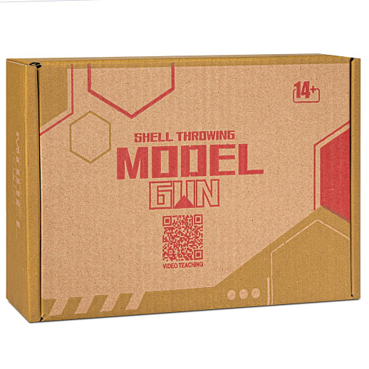 Пистолет с мягкими пулями, с глушителем, пули с гильзами, чёрный, 25*17*7 см, в/к в Джамбо Тойз #8