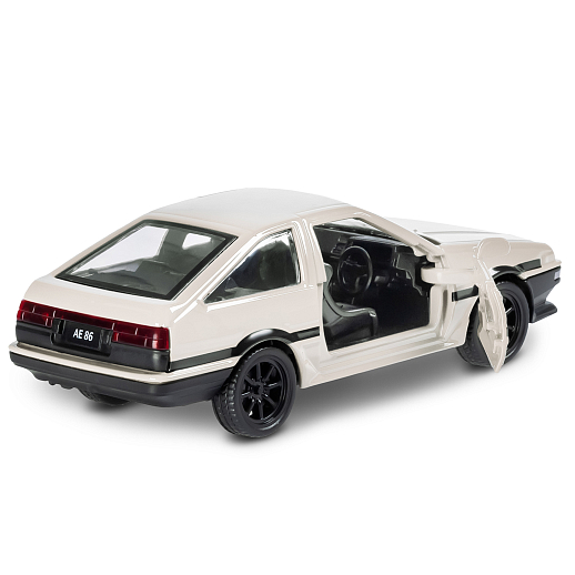 ТМ "Автопанорама" Машинка металл. 1:37 Toyota AE86, белый, инерция, откр. двери, в/к 17,5*12,5*6,5 см в Джамбо Тойз #4