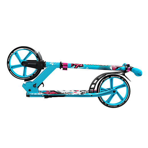 2хкол. самокат CITYRIDE 200, сталь 100%, грипсы 135мм TPR, колеса PU 200/200 мм. Зеленый в Джамбо Тойз #5
