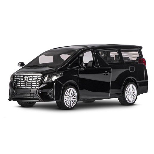 ТМ "Автопанорама" Машинка металлическая 1:43 Toyota Alphard, черный, откр. двери, инерция, в/к 17,5*12,5*6,5 см в Джамбо Тойз #7