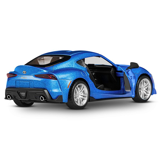 ТМ "Автопанорама" Машинка металлическая 1:31 Toyota Supra, матовый синий, откр. двери, свет, звук, инерция в/к 17,5*13,5*9 см в Джамбо Тойз #17
