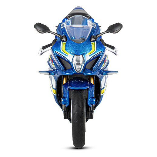ТМ "Автопанорама" Мотоцикл металл. 1:12 SUZUKI GSX-R1000, синий, свободный ход колес, в/к  7,1 х 11,7 х 20,6 см в Джамбо Тойз #6