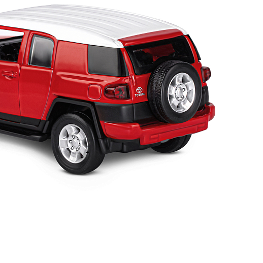 ТМ "Автопанорама" Машинка металлическая  1:32 Toyota FJ Cruiser, красный, свет, звук, откр. двери, инерция, в/к 17,5*13,5*9 см в Джамбо Тойз #17