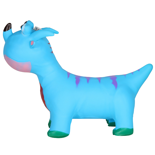 Животное-прыгун "Динозавр" со звуком, 1400г, ПВХ, цвет голубой, 40*30*50 см в Джамбо Тойз #2