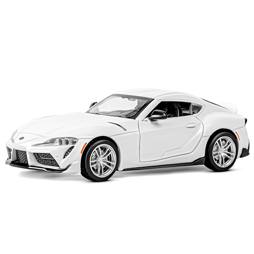 ТМ "Автопанорама" Машинка металл. 1:31 Toyota Supra [US], белый, откр. двери, свет, звук, инерция в/к 18*9*13,5 см в Джамбо Тойз #2