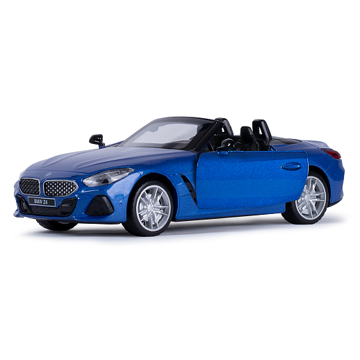 ТМ "Автопанорама" Машинка металлическая 1:30 BMW Z4 M40i, синий, свет, звук,откр. двери, инерция, в/к 18*13,5*9 см в Джамбо Тойз #9
