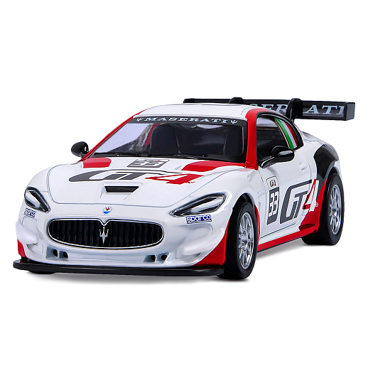 ТМ "Автопанорама" Машинка металлическая 1:43 Maserati Gran Turismo MC GT4, белый, откр. двери, в/к 17,5*12,5*6,5 см в Джамбо Тойз #14