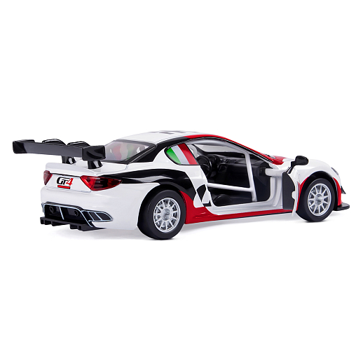 ТМ "Автопанорама" Машинка металл., 1:32 Maserati Gran Turismo MC GT4, белый, инерция, свет, звук, откр. двери, в/к 17,5*13,5*9 см в Джамбо Тойз #8