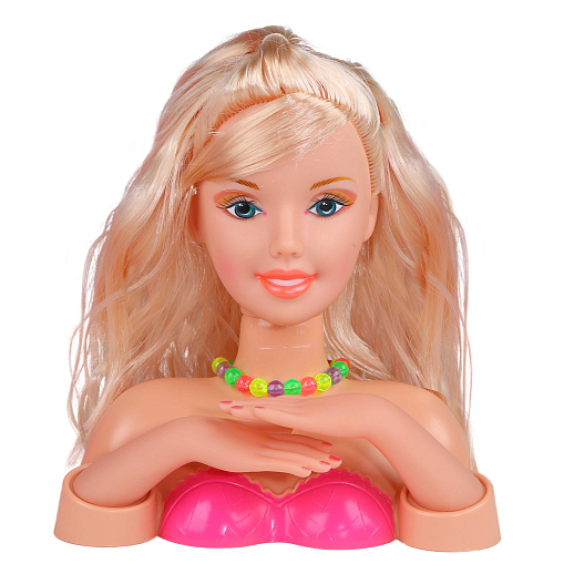 ТМ "Amore Bello" Кукла-модель для причесок и маникюра, в комплекте расческа, резинки для волос, диадема, бусы, зеркальце, в/к 27*11,5*25,5 см в Джамбо Тойз #4