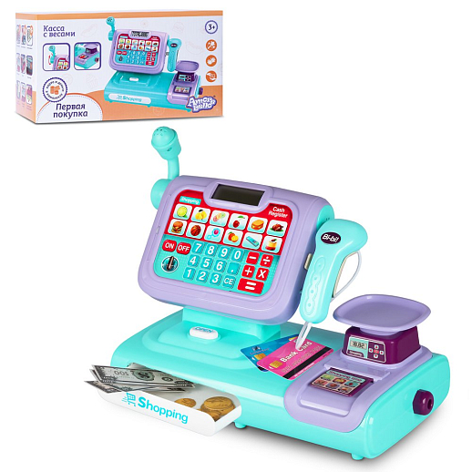 Игровой набор Amore Bello "Касса" со звуковыми эффектами, в/к 29*13,5*16 см в Джамбо Тойз