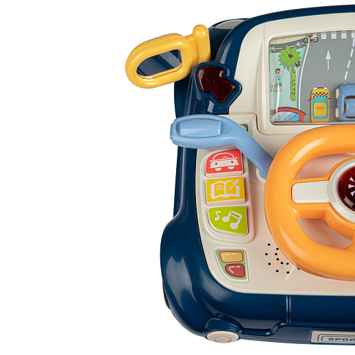 ТМ "Smart Baby" Руль, свет, русская озвучка, цвет синий, в/к 29,7х13х27,5 см в Джамбо Тойз #8