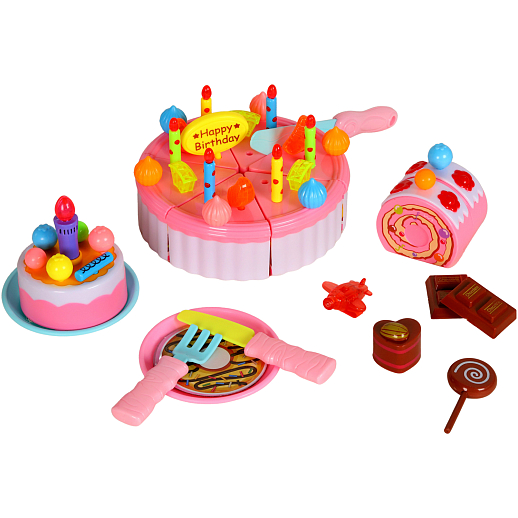 Игрушечный торт с аксессуарами, световые и звуковые эффекты, в/к 30*19,5*26,5 см в Джамбо Тойз #9