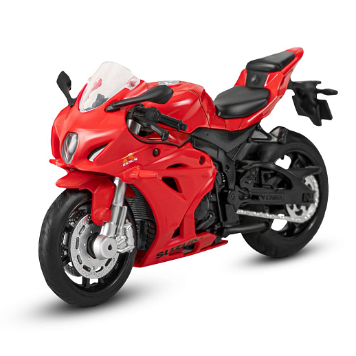 ТМ "Автопанорама" Мотоцикл металл. 1:18 SUZUKI GSR-R1000, красный, свободный ход колес, в/к 9,2 х 4,5 х 14 см в Джамбо Тойз #2