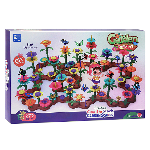 Игровой набор "Сад с цветами"-272 дет., в/к 39*6*26 см. в Джамбо Тойз #2