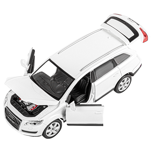 ТМ "Автопанорама" Машинка металлическая 1:24 Audi Q7, белый, откр. двери, капот и багажник, свет, звук, свободный ход колес, в/к 24,5*12,5*10,5 см в Джамбо Тойз #13