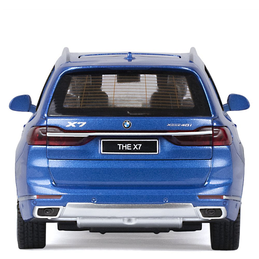 ТМ "Автопанорама" Машинка металлическая 1:32 BMW X7, синий, свет, звук, откр. четыре двери, капот и багажник, инерция, в/к 17,5*13,5*9 см в Джамбо Тойз #15
