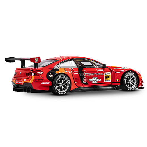 ТМ "Автопанорама" Машинка металлическая, 1:24 BMW M6 GT3, красный, откр. двери и капот, свет, звук, свободный ход колес, в/к 24,5х12,5х10,5 см в Джамбо Тойз #11