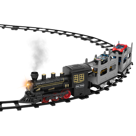 Железная дорога на бат. 19 дет. свет, звук, пар в/к 37,0*9,0*20,0 см в Джамбо Тойз #4