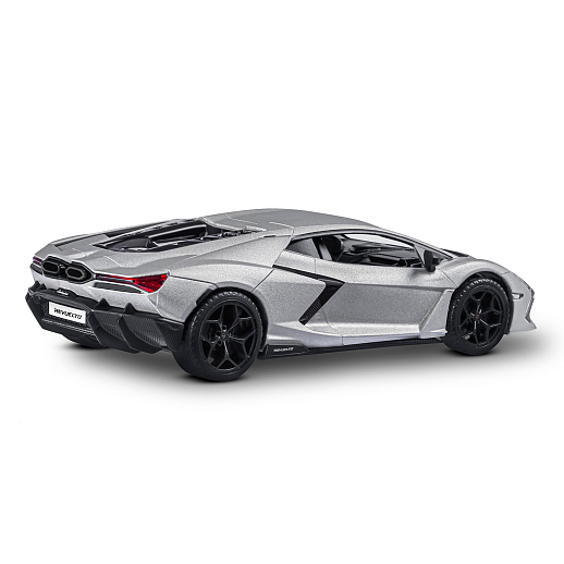 Игрушка для детей: Машинка металлическая, 1:24 Lamborghini, цвет серый, свет, звук, свободный ход колес, артикул JB1251763 в Джамбо Тойз #7