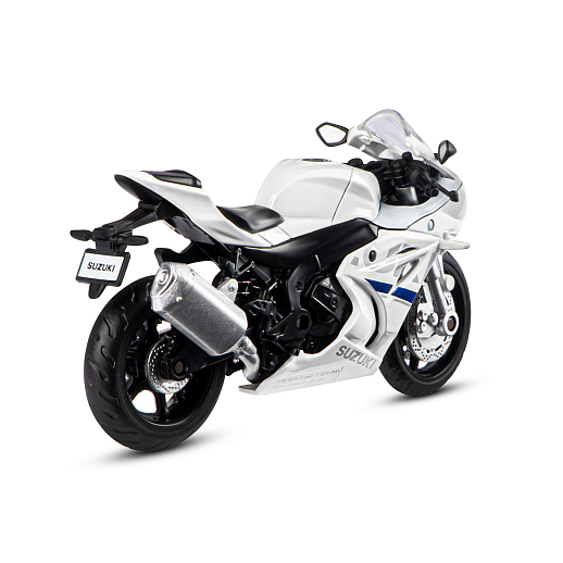 ТМ "Автопанорама" Мотоцикл металл. 1:18 SUZUKI GSR-R1000, белый, свободный ход колес, в/к 9,2 х 4,5 х 14 см в Джамбо Тойз #6