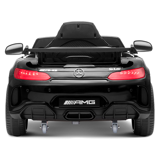 Электромобиль Mercedes Benz AMG на аккум.,12V/4.5AH*1, 380*2, Р/У 2.4GHz, свет, звук, сиденье эко-кожа, колеса EVA,откр.двери,индик.зарядки, MP3/USB, плавн.старт, в/к 111*56*29см. Цвет - черный. в Джамбо Тойз #8