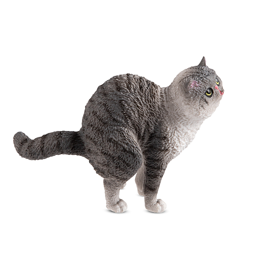 ТМ "DARWIN, Коллекционная фигурка "Кот перед прыжком" Серый в/п, 10,7*5,5*8,3 см в Джамбо Тойз