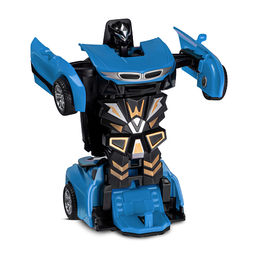 Машинка-робот фрикционная,трансформация в робота одной кнопкой,синяя, в/к 13,5*6,5*4,5 см в Джамбо Тойз #3