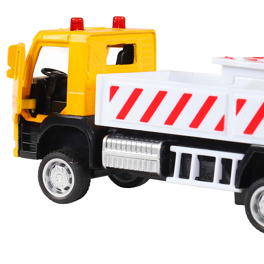 ТМ "Автопанорама" Машинка металлическая 1:72 VOLVO FM "Дорожные службы", желтый, откр. двери, инерция, в/к 17,5*13*6,5 см в Джамбо Тойз #8