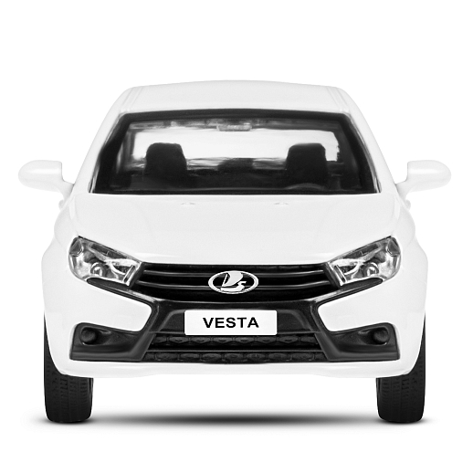 ТМ "Автопанорама" Машинка металлическая 1:43, LADA VESTA белая, откр. 2 двери., инерция в Джамбо Тойз #9
