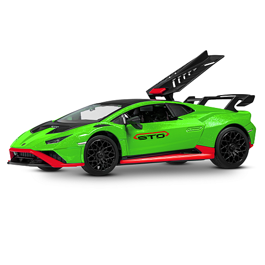 ТМ "Автопанорама" Машинка металл. 1:32 Lamborghini STO, зеленый, инерция, откр. двери, в/к 17,5*12,5*6,5 см в Джамбо Тойз #8