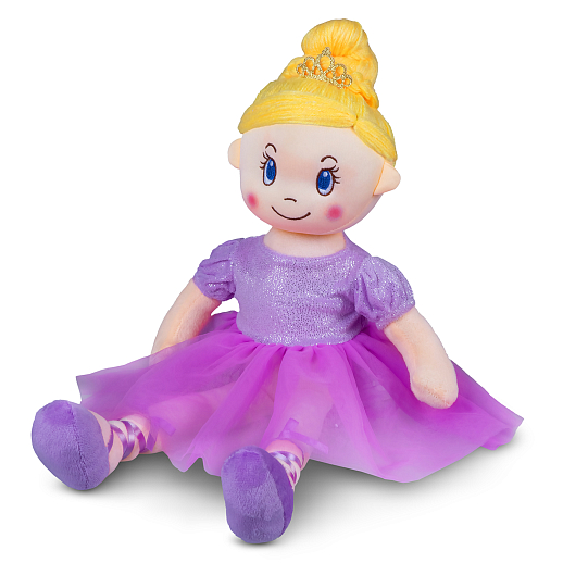ТМ "Amore Bello" Кукла мягкая на бат., фразы на русском языке, стихотворение, песенка, 50 см, фиолетовый, в/п в Джамбо Тойз #2