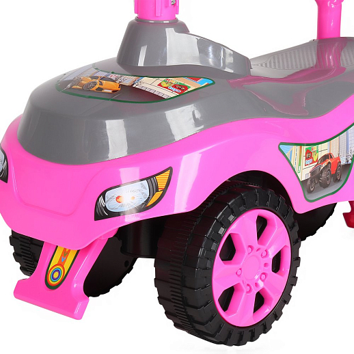 ТМ "Компания Друзей" Каталка Толокар розовый, сигнал на руле в/к 50х45х25,5 см в Джамбо Тойз #8