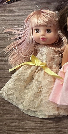 ТМ "Amore Bello" Кукла, русский язык, чип,  платье бежевое, в/п в Джамбо Тойз