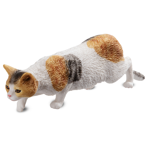 ТМ "DARWIN, Коллекционная фигурка "Кот крадущийся" Трехцветный, в/п 13,8*2,8*4,4 см в Джамбо Тойз