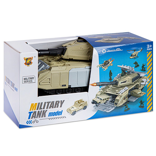 Боевая машина-гараж с транспортом, 2 машинки в комплекте, откидываются борта и люки, в/к 28,7*12,9*14,7 см в Джамбо Тойз #3